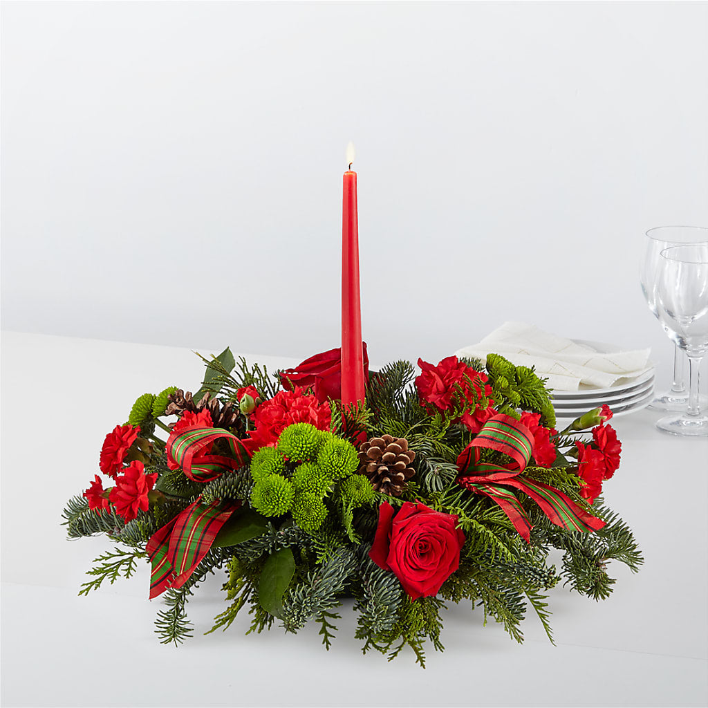 By the Candlelight Centerpiece – Militaryflorist.com, Tontitown AR