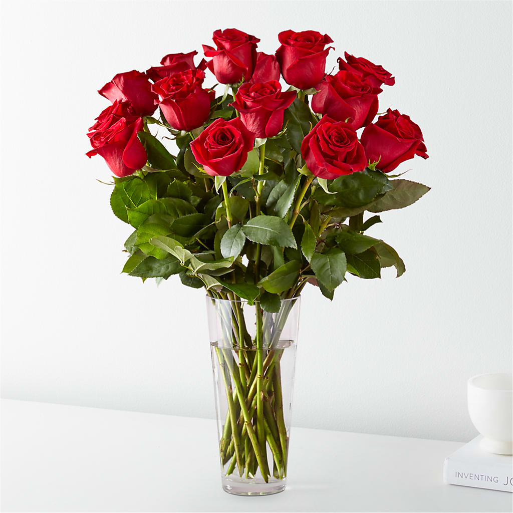 Long Stem Red Rose Bouquet – Militaryflorist.com, Tontitown AR