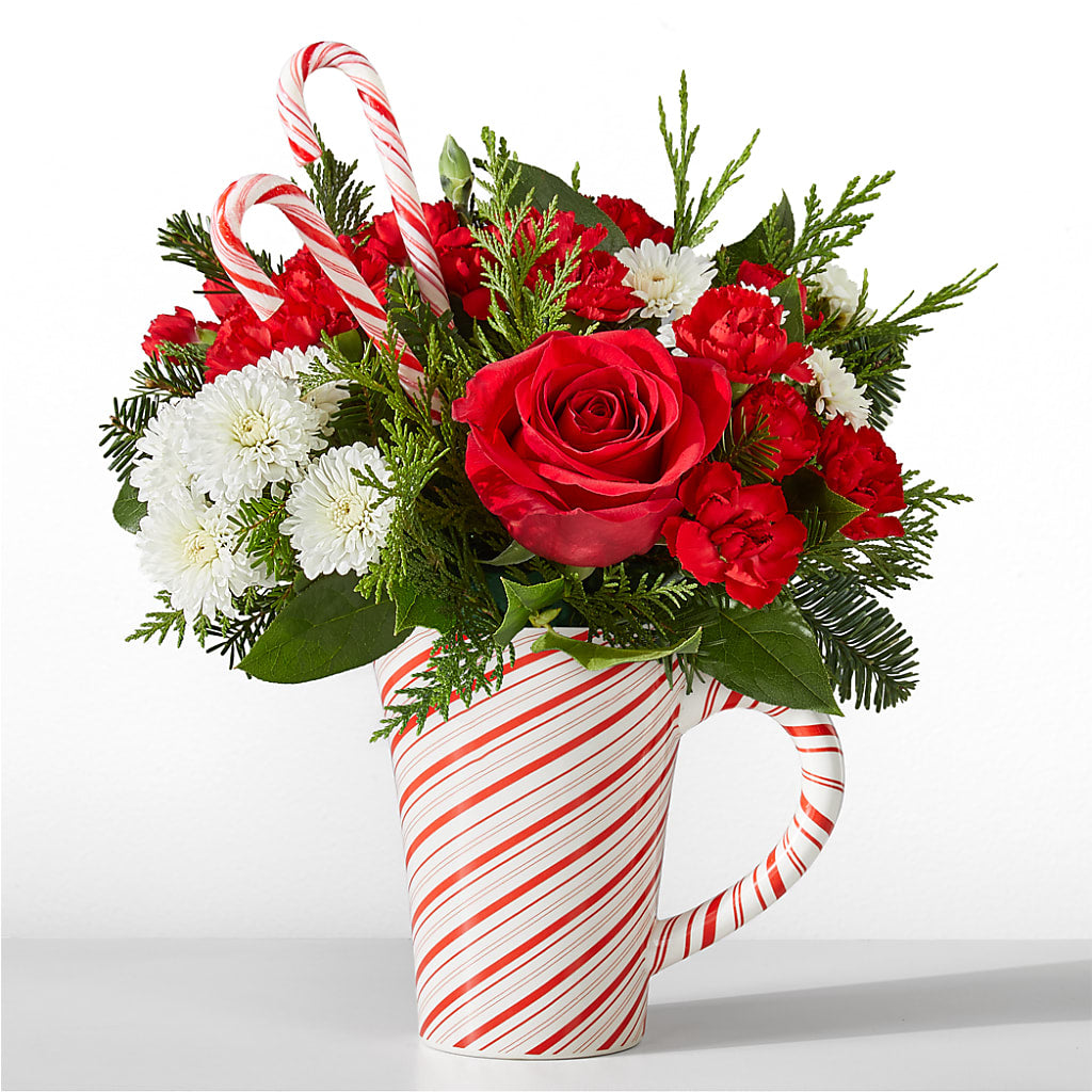 Peppermint Swirl Mug – Militaryflorist.com, Tontitown AR