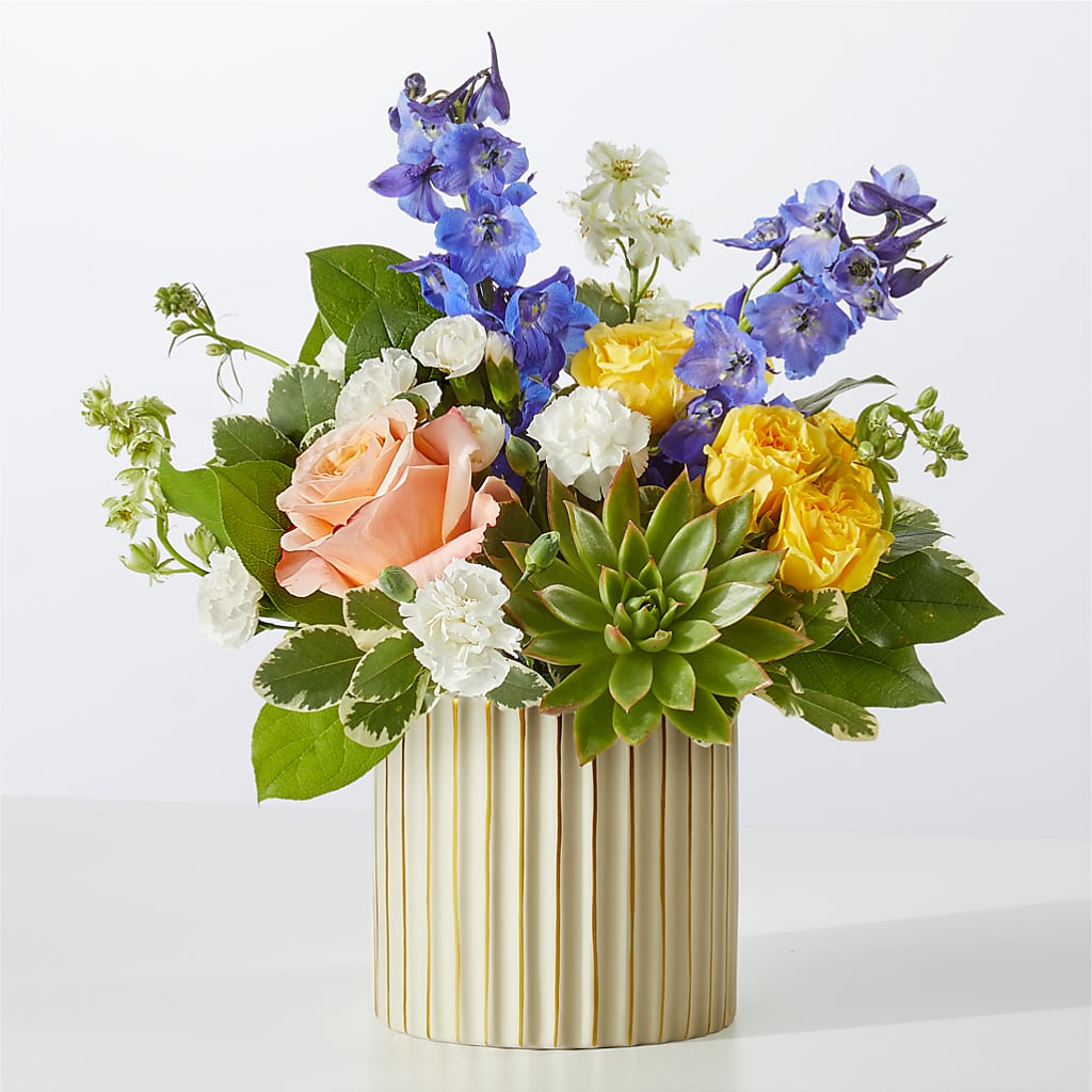 Cobalt Reverie Bouquet – Militaryflorist.com, Tontitown AR