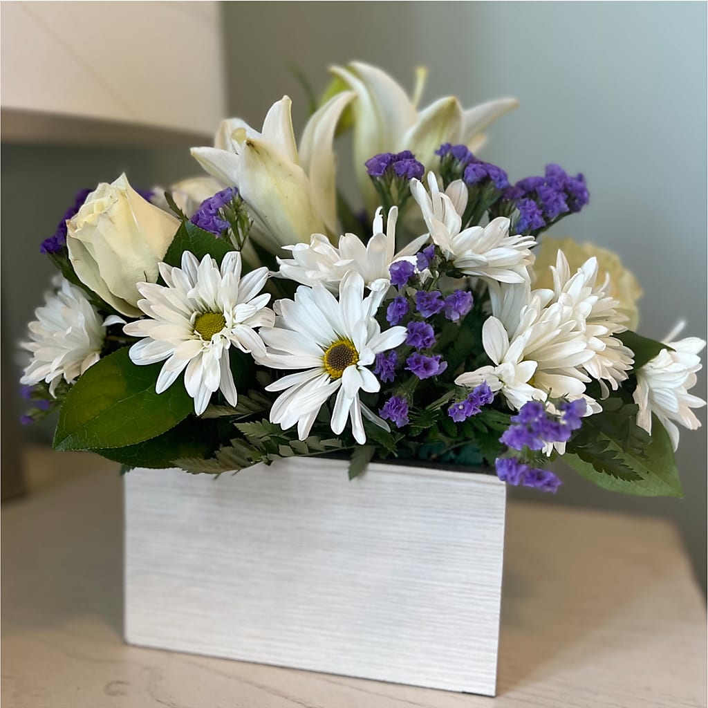 Beyond Blue Box Bouquet – Militaryflorist.com, Tontitown AR