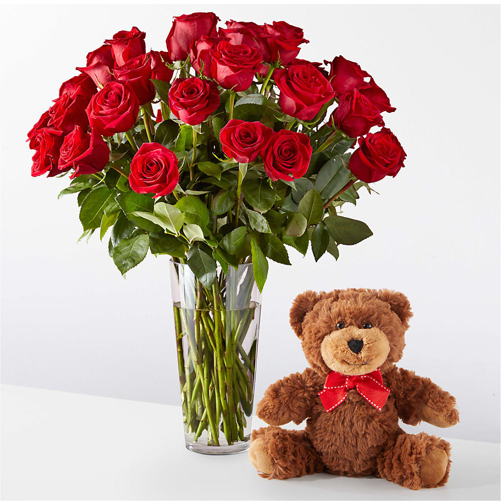 Romantic Long Stem Red Rose Bouquet Bundles – Militaryflorist.com, Tontitown AR