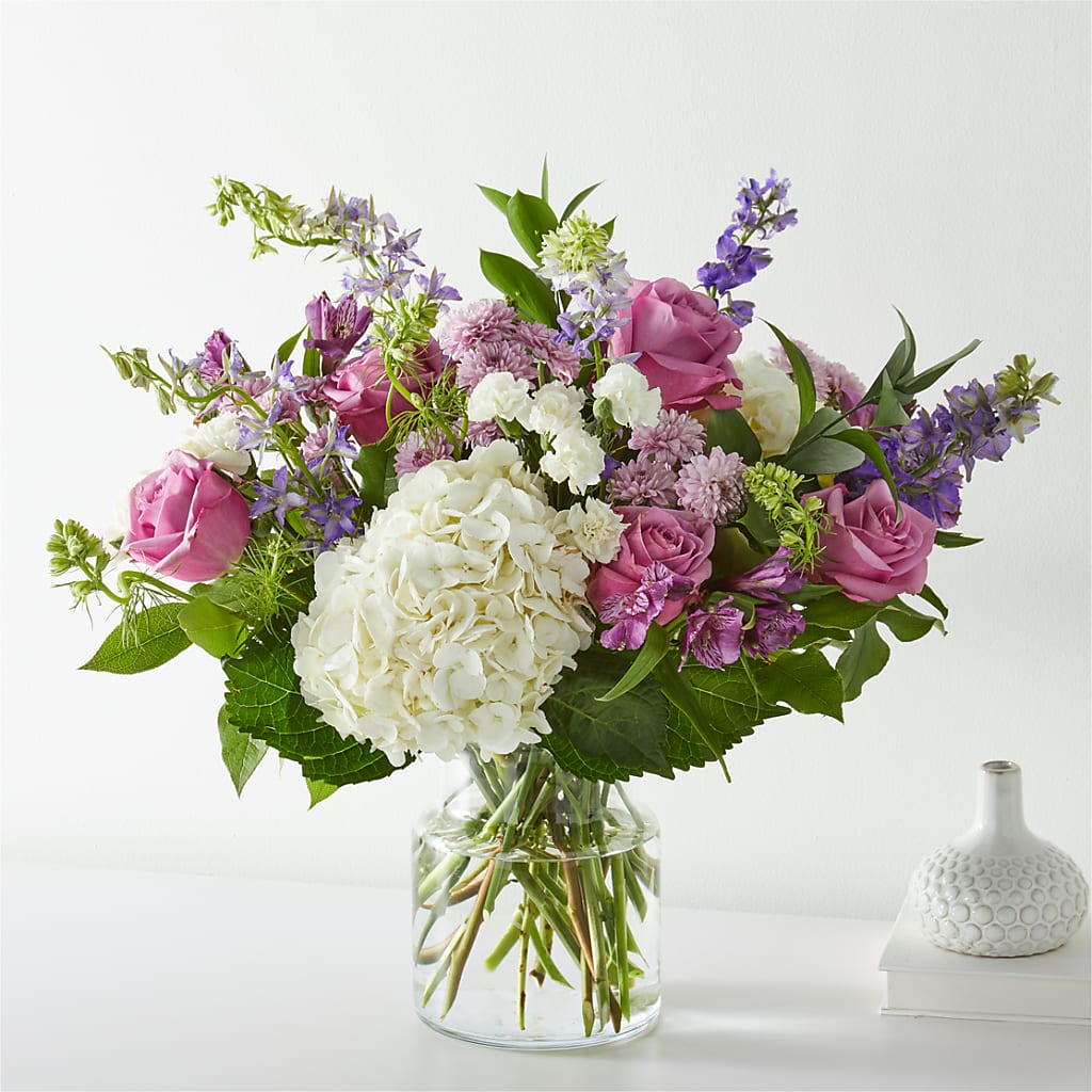 Violet Caress Bouquet – Militaryflorist.com, Tontitown AR