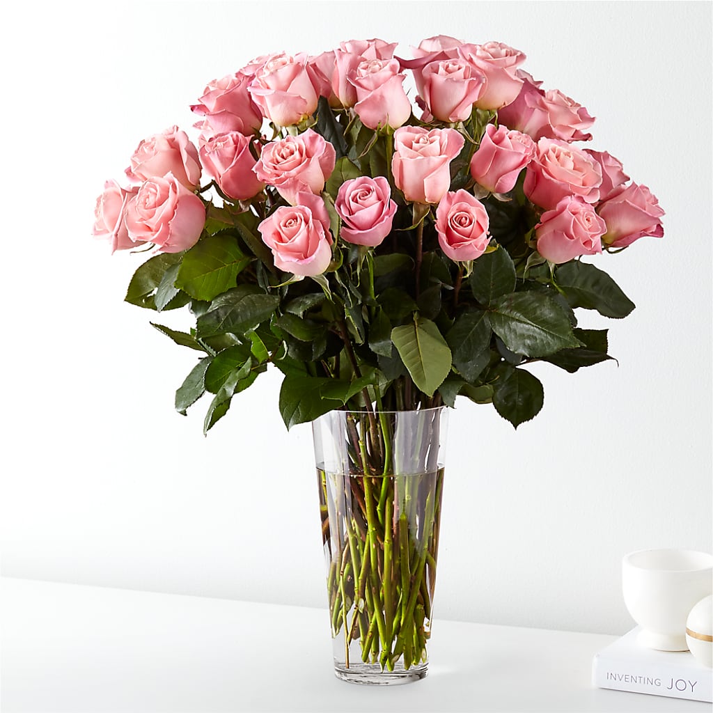 Long Stem Pink Rose Bouquet – Militaryflorist.com, Tontitown AR