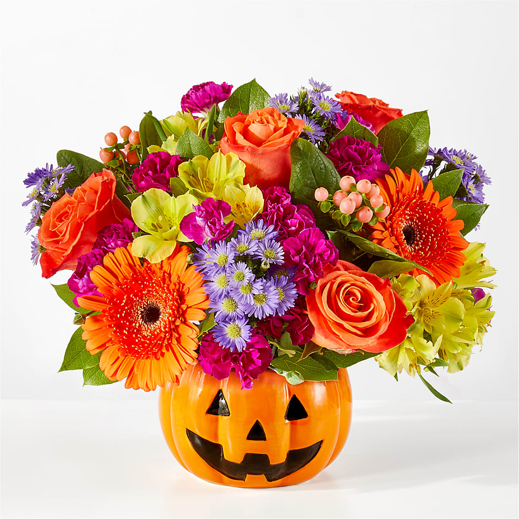 Tricks & Treats Pumpkin – Militaryflorist.com, Tontitown AR