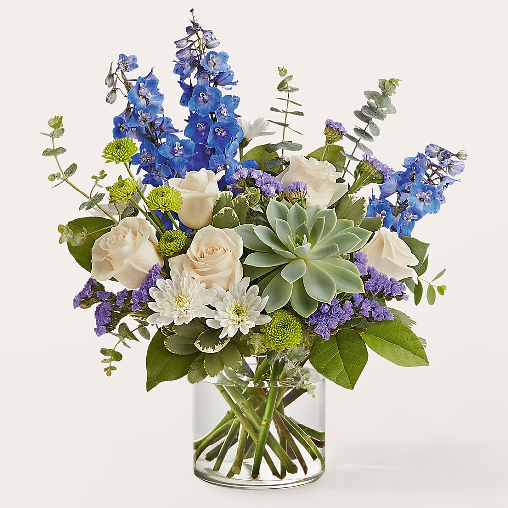 Cerulean Waves Bouquet – Militaryflorist.com, Tontitown AR