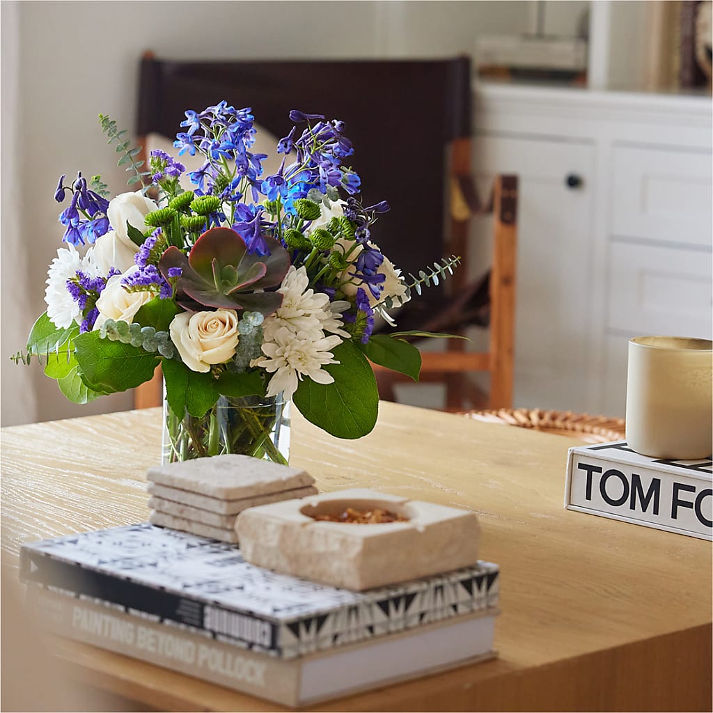 Cerulean Waves Bouquet – Militaryflorist.com, Tontitown AR