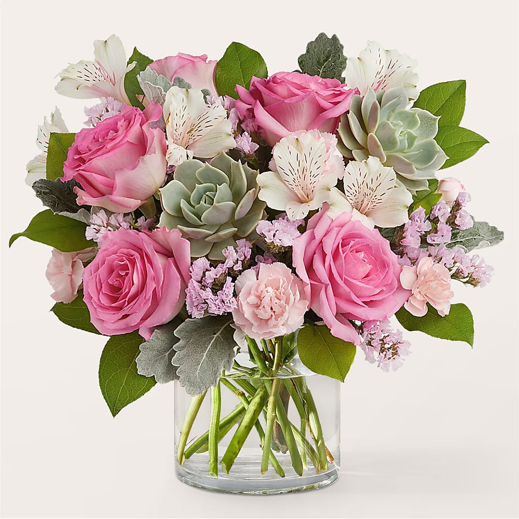 Dusty Rose Bouquet – Militaryflorist.com, Tontitown AR