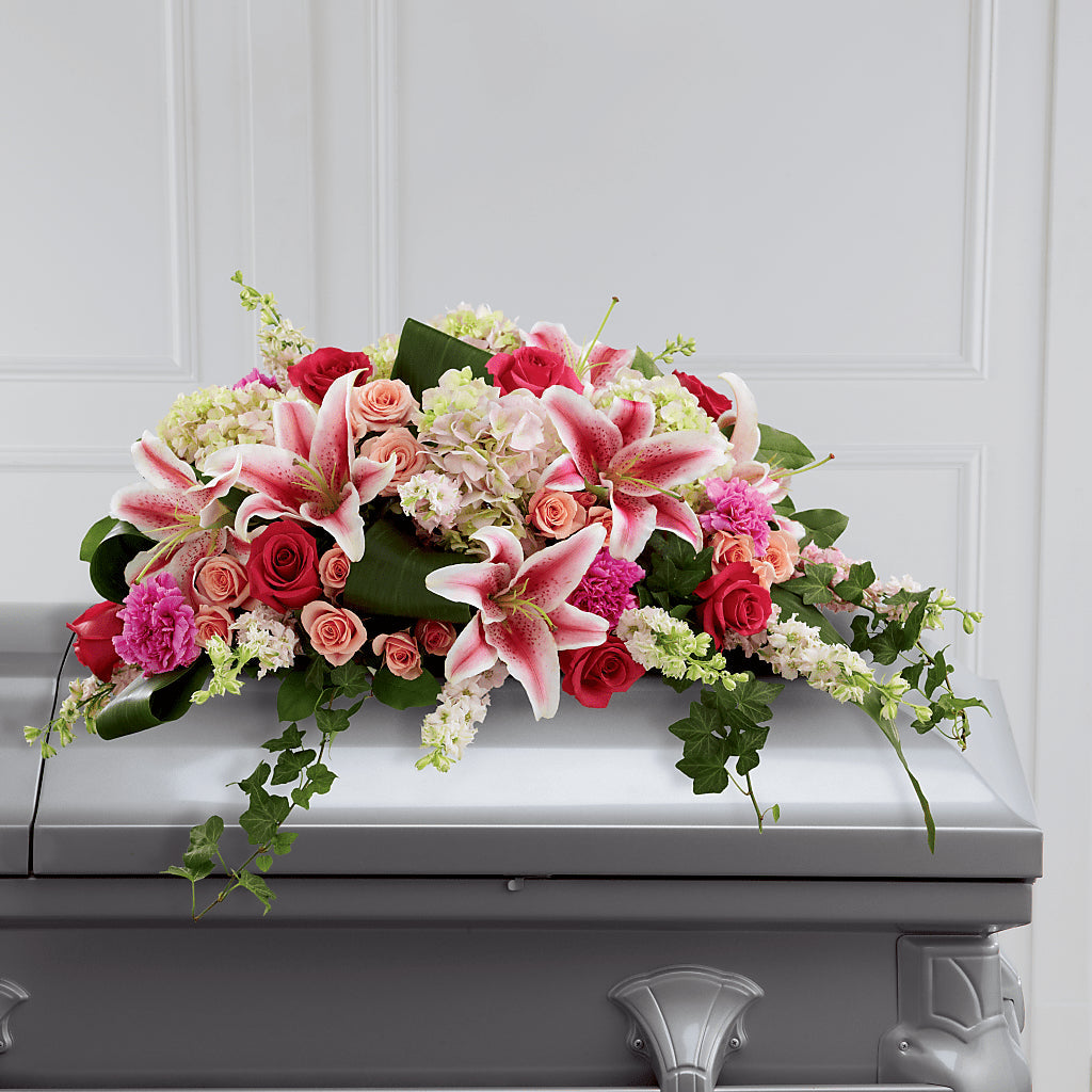 Splendid Grace Casket Spray – Militaryflorist.com, Tontitown AR