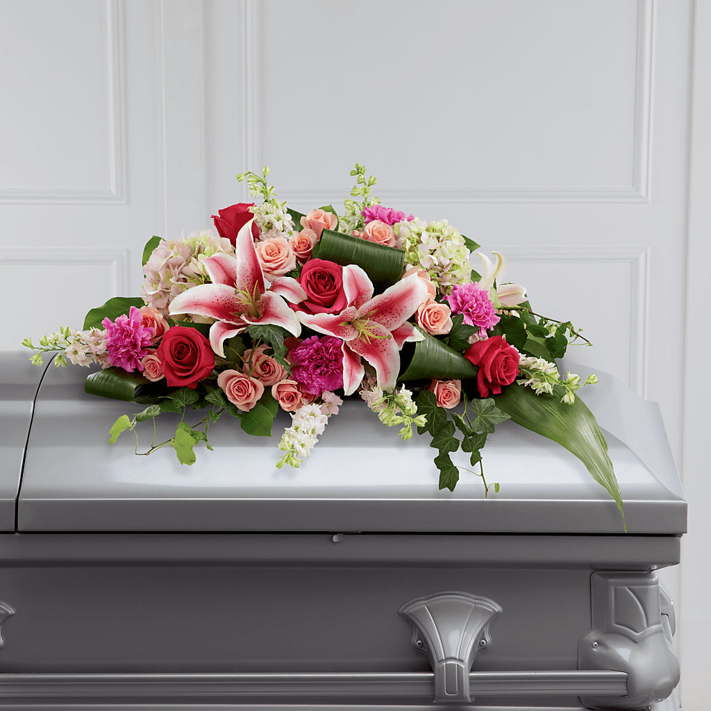 Splendid Grace Casket Spray – Militaryflorist.com, Tontitown AR