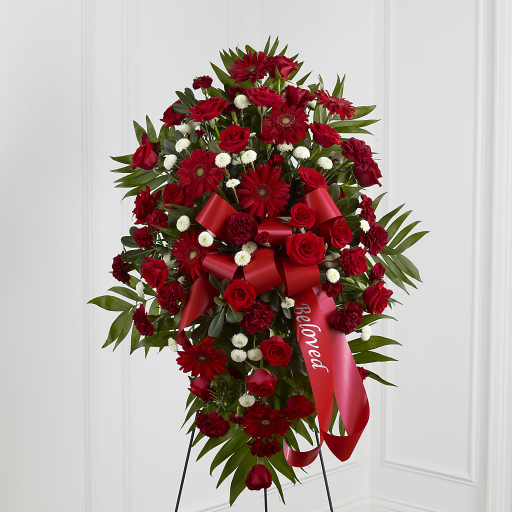 Treasured Memories Standing Spray – Militaryflorist.com, Tontitown AR