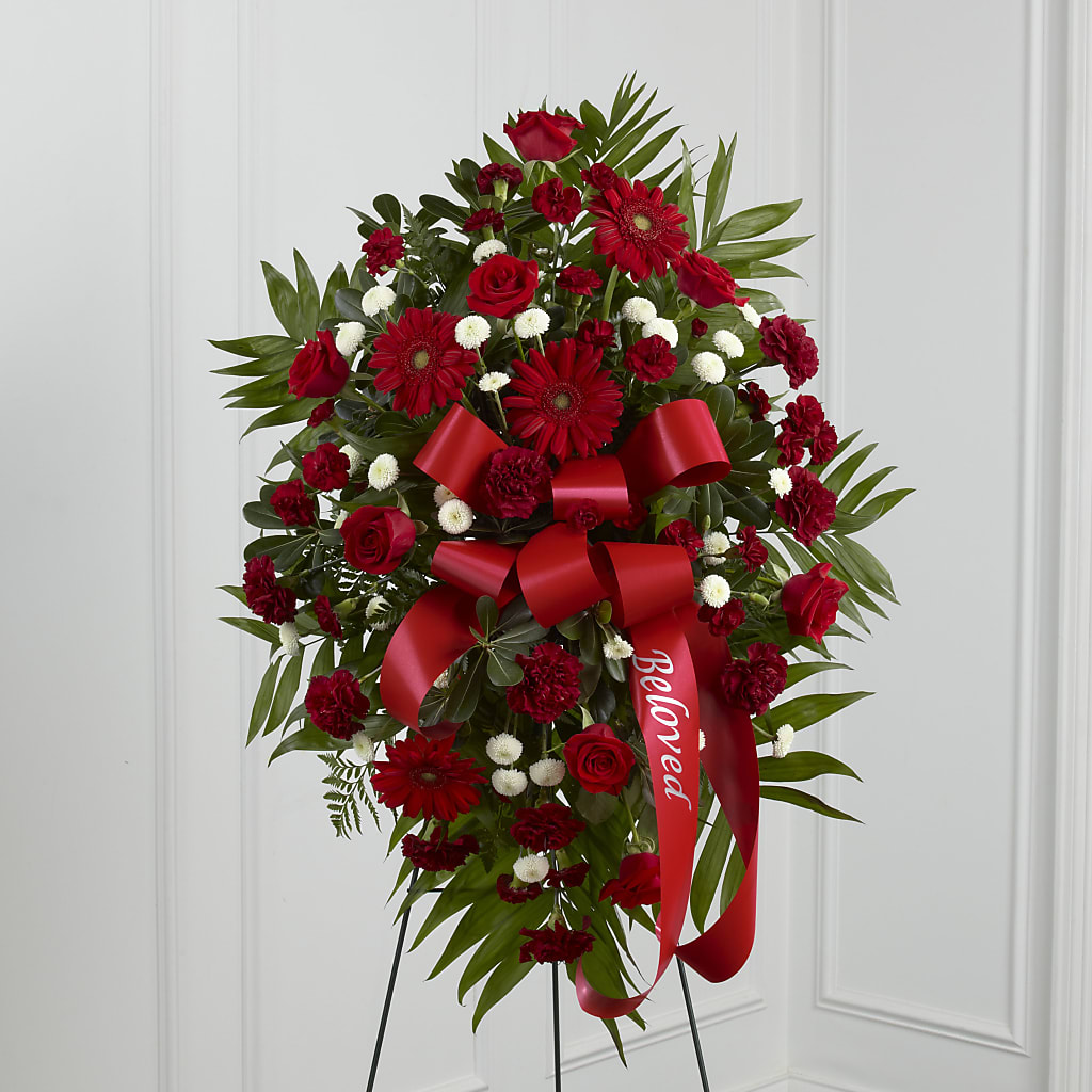 Treasured Memories Standing Spray – Militaryflorist.com, Tontitown AR