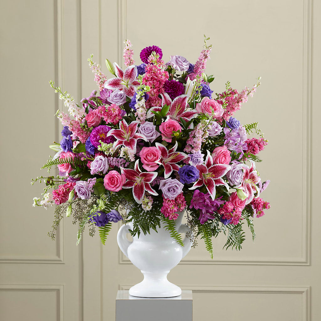 Peaceful Tribute Arrangement – Militaryflorist.com, Tontitown AR