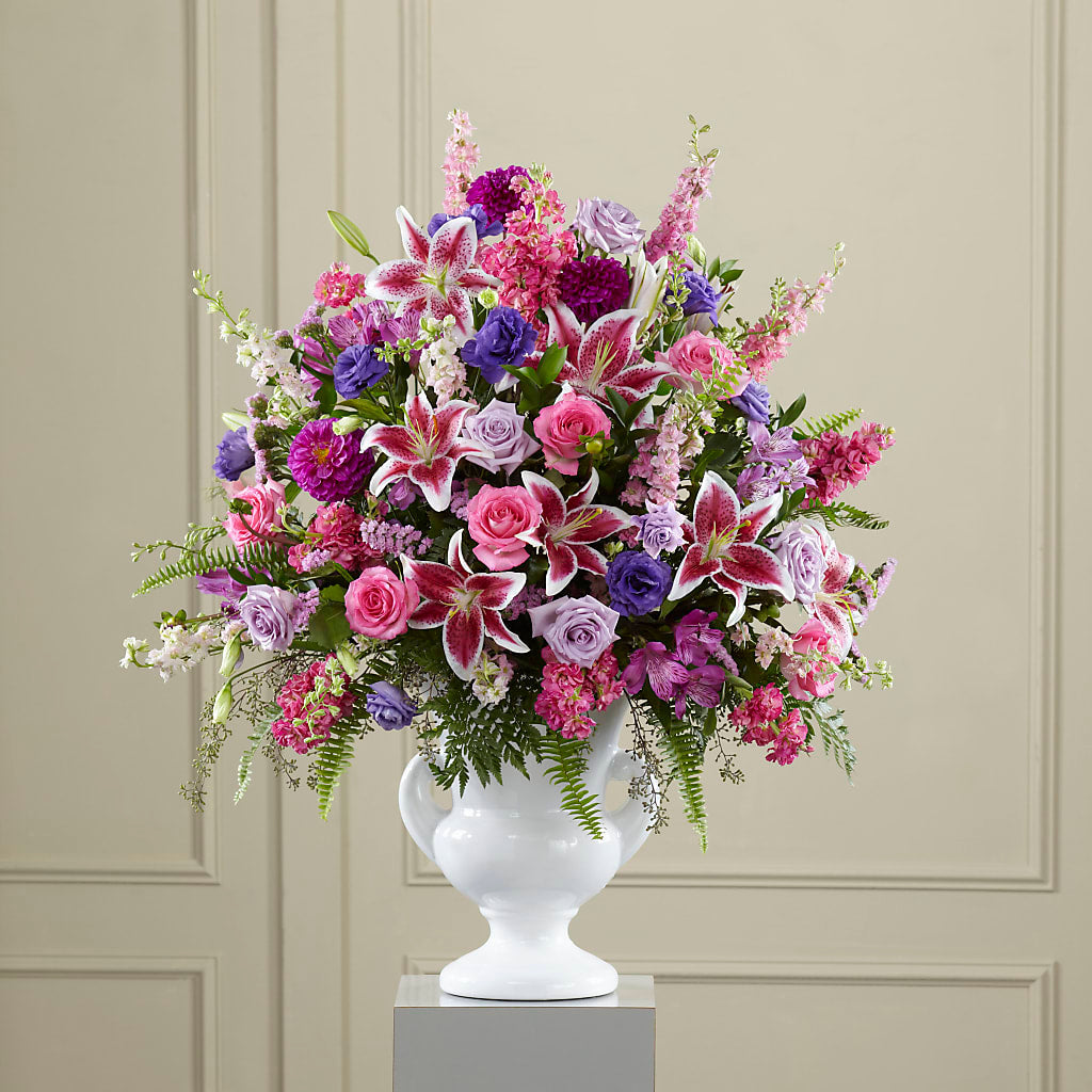 Peaceful Tribute Arrangement – Militaryflorist.com, Tontitown AR