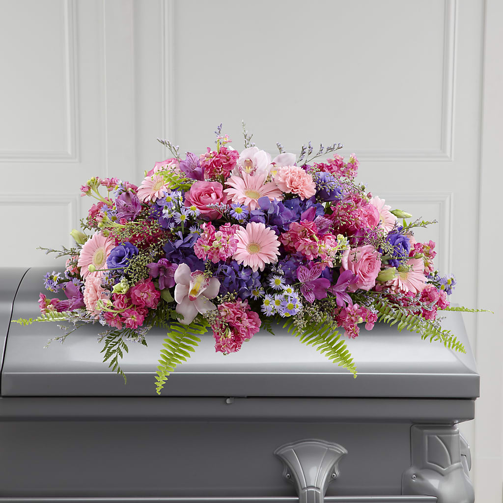 Glorious Garden Casket Spray – Militaryflorist.com, Tontitown AR