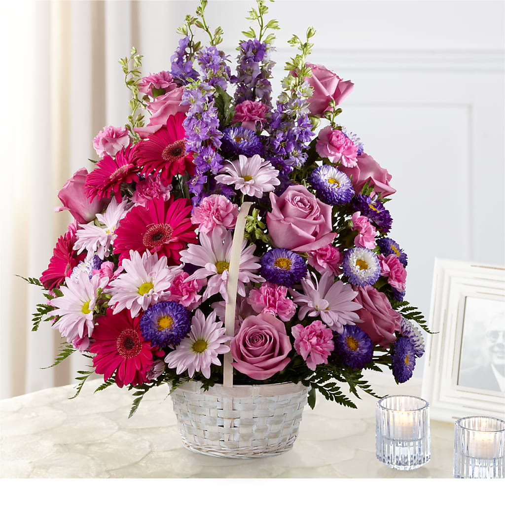 Pastel Peace Basket – Militaryflorist.com, Tontitown AR