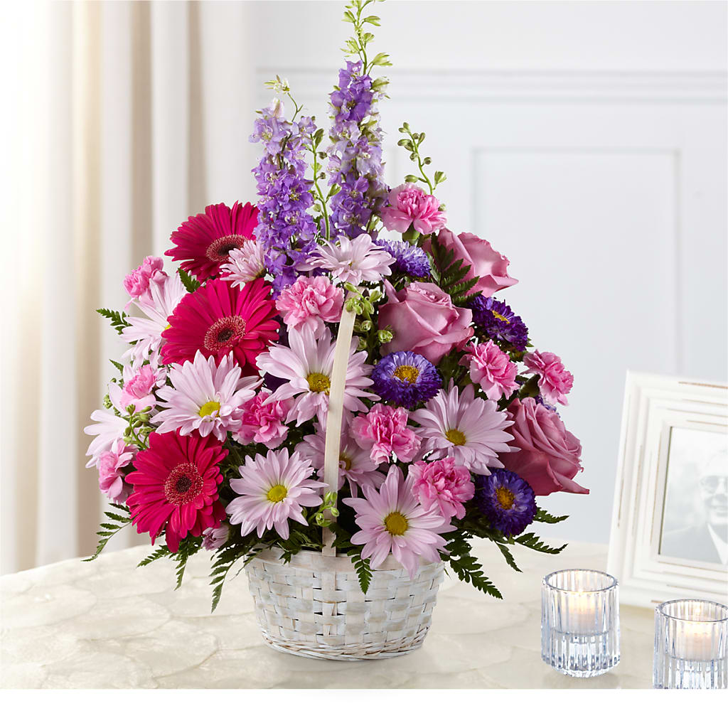 Pastel Peace Basket – Militaryflorist.com, Tontitown AR