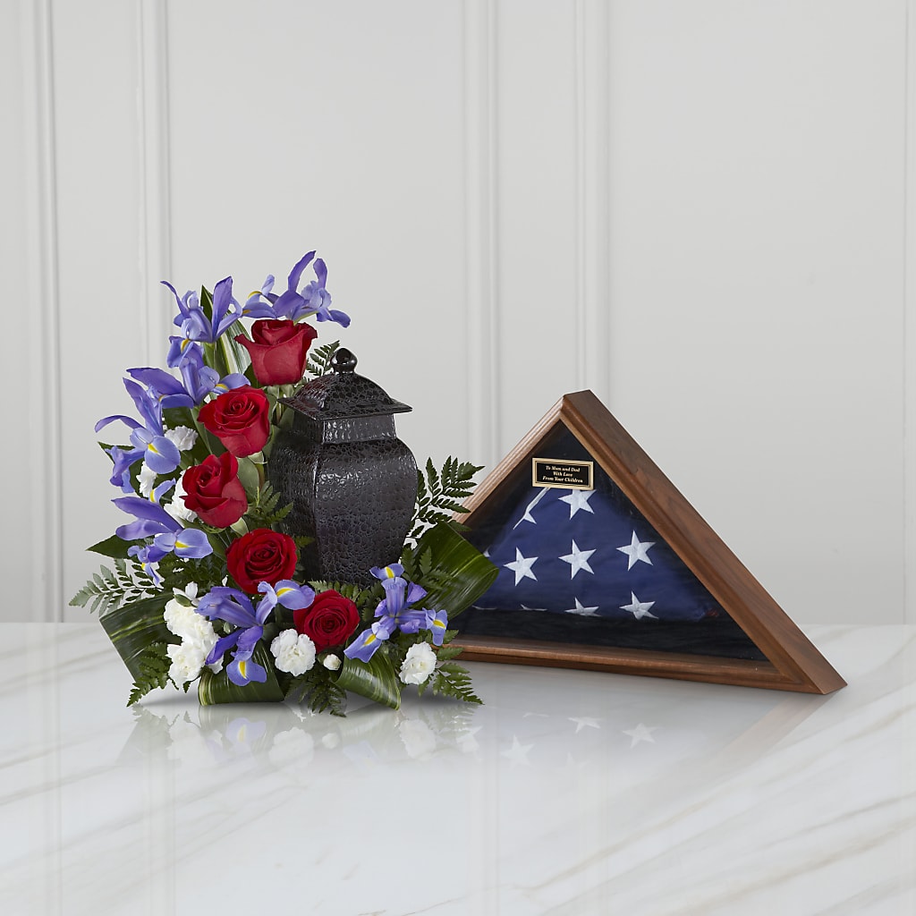 Patriotic Tribute Arrangement – Militaryflorist.com, Tontitown AR