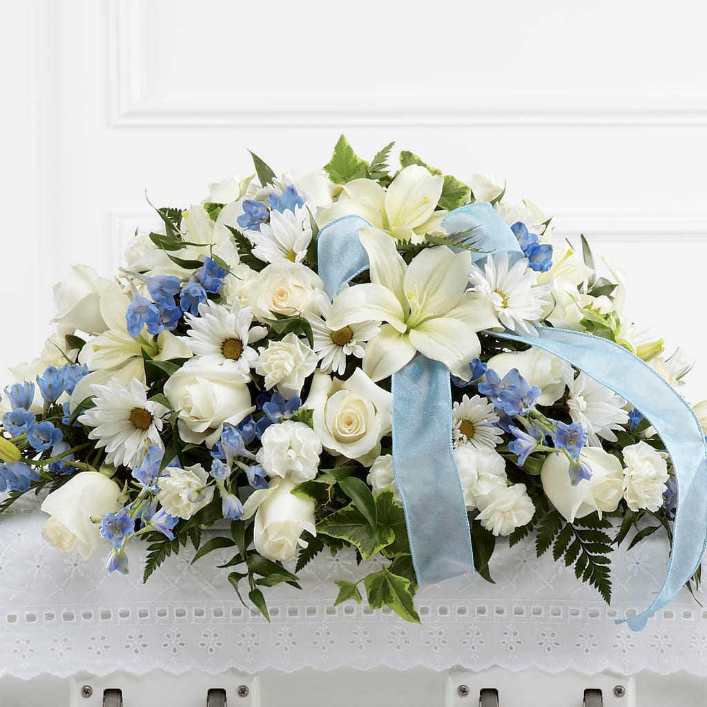 Tender Treasure Casket Spray – Militaryflorist.com, Tontitown AR