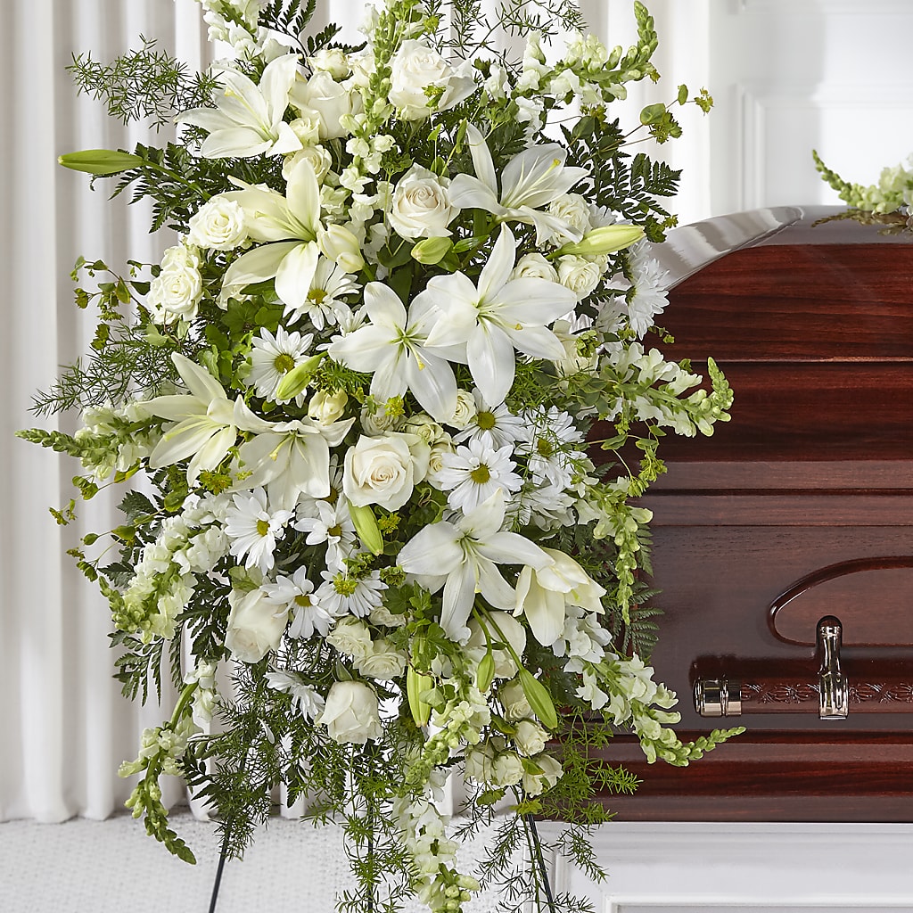 Loving Thoughts Standing Spray – Militaryflorist.com, Tontitown AR