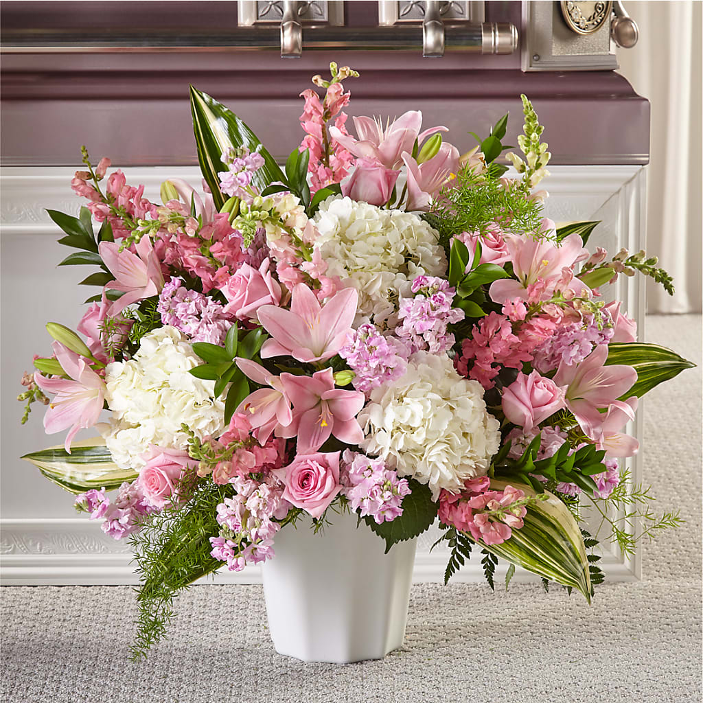 Simply Serene Floor Basket – Militaryflorist.com, Tontitown AR