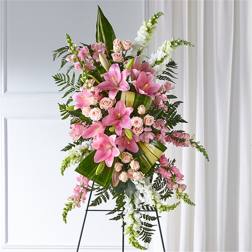 Elegant Embrace Standing Spray – Militaryflorist.com, Tontitown AR