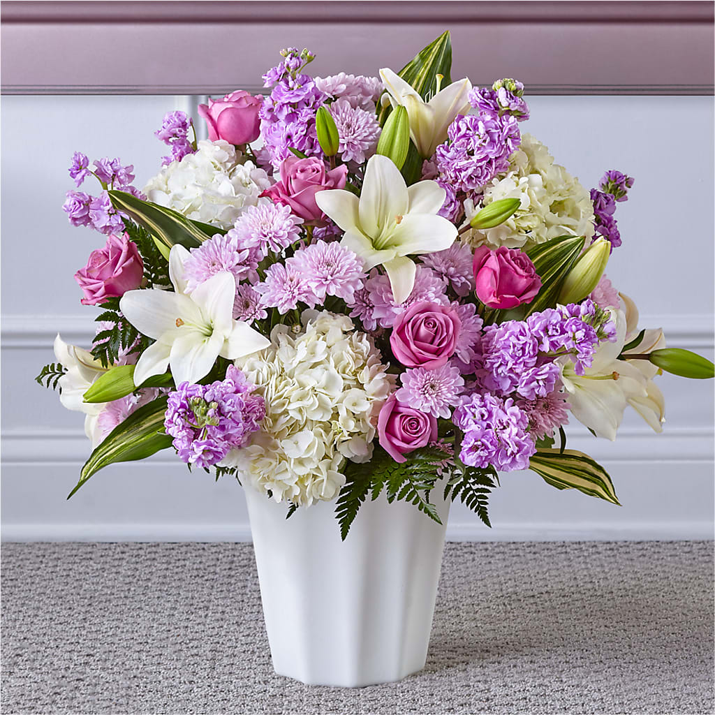 Heaven Sent Floor Basket – Militaryflorist.com, Tontitown AR