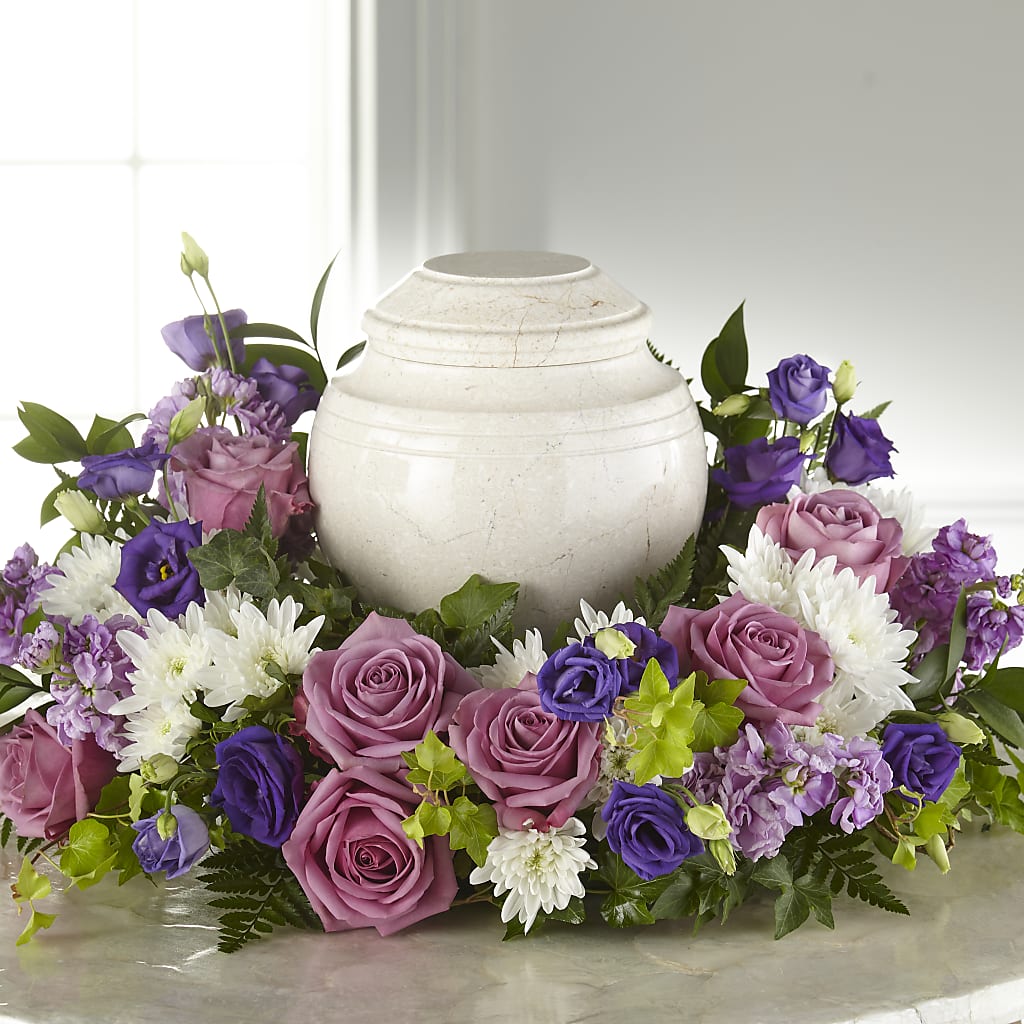 Blooming Sympathy Cremation Adornment – Militaryflorist.com, Tontitown AR