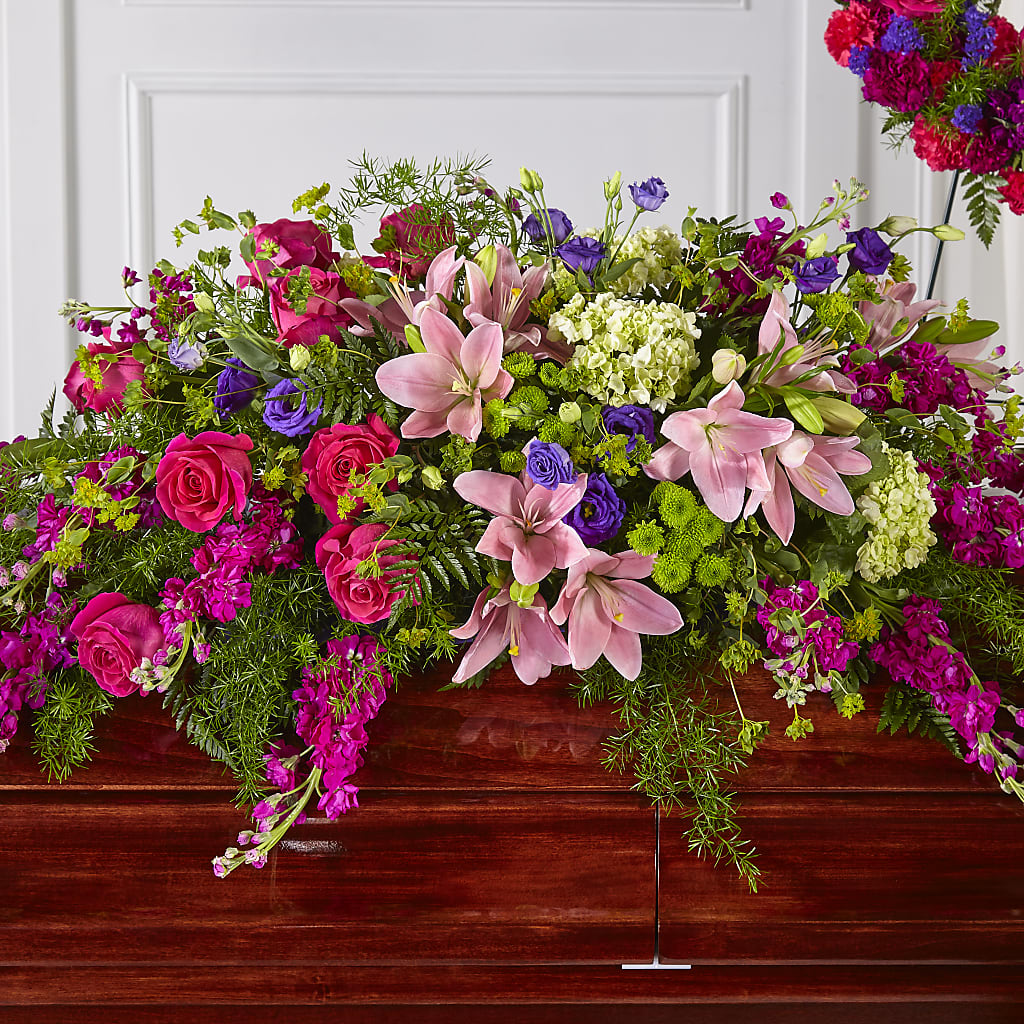 Radiant Tribute Casket Spray – Militaryflorist.com, Tontitown AR