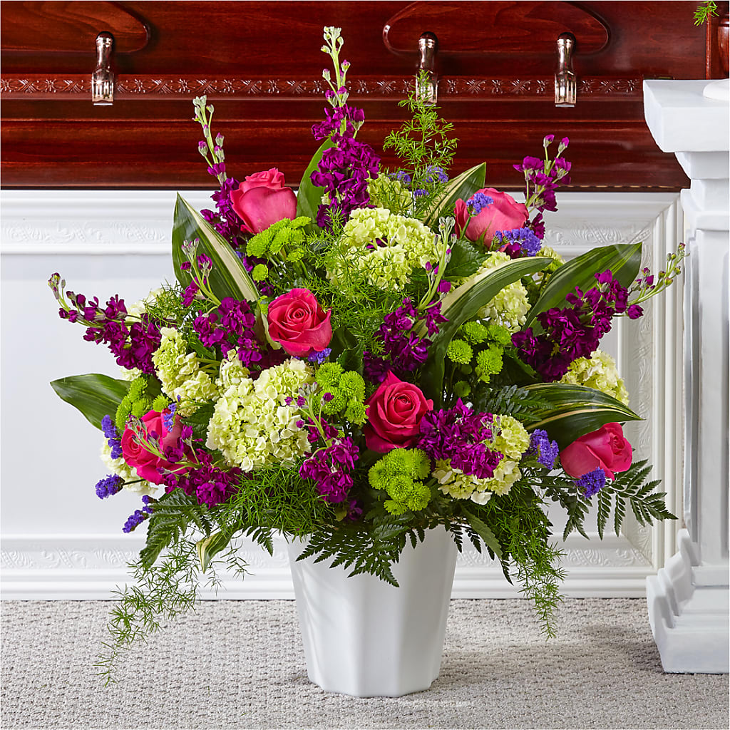 Beautiful Horizons Floor Basket – Militaryflorist.com, Tontitown AR