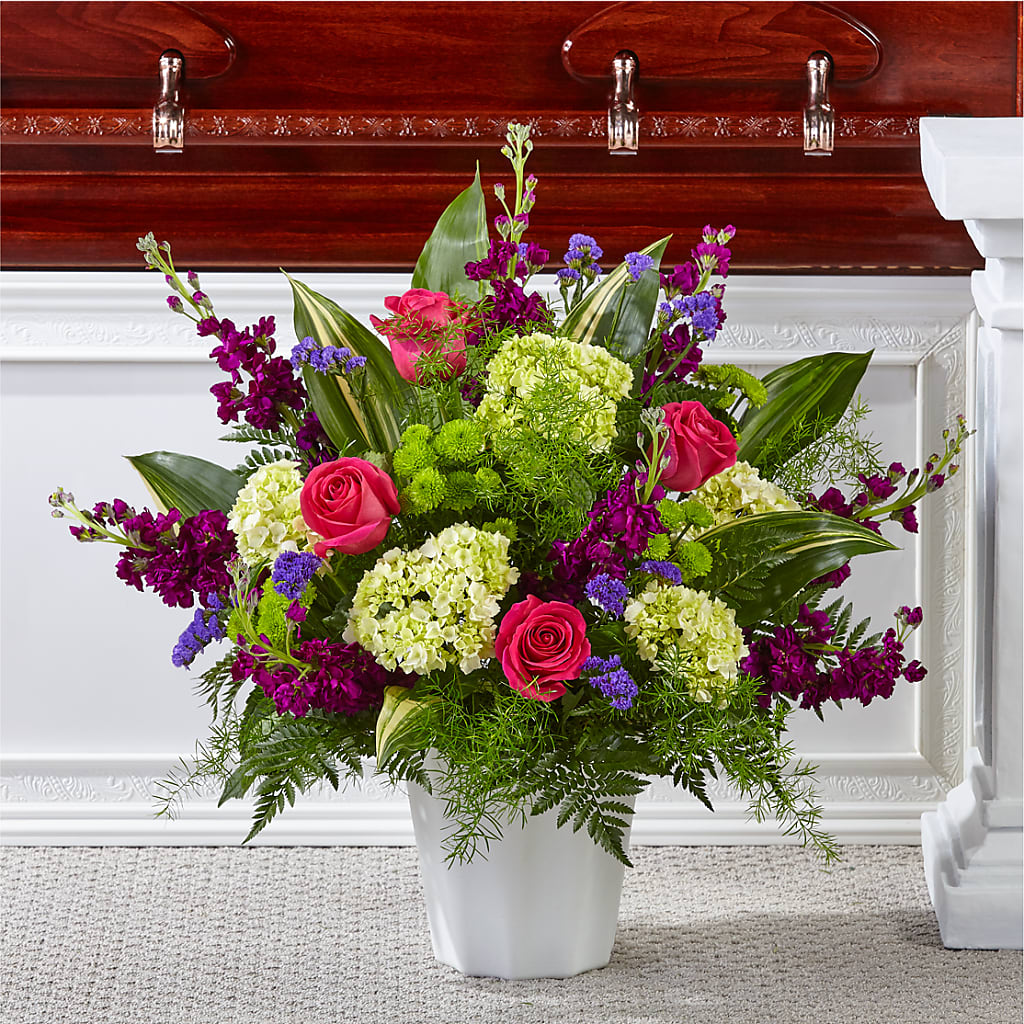 Beautiful Horizons Floor Basket – Militaryflorist.com, Tontitown AR