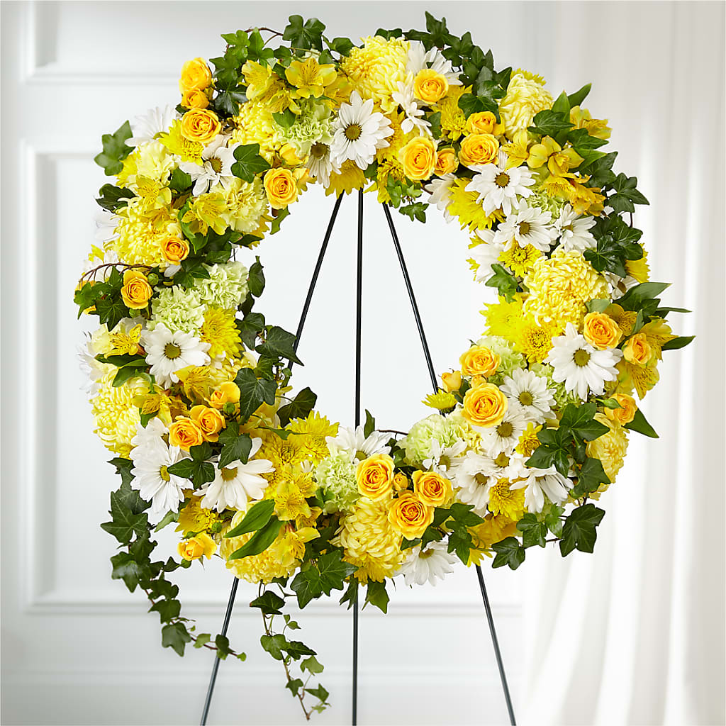 Golden Remembrance Wreath – Militaryflorist.com, Tontitown AR