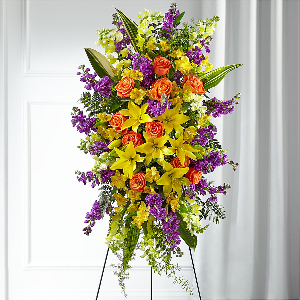 Thoughtful Prayers Standing Spray – Militaryflorist.com, Tontitown AR