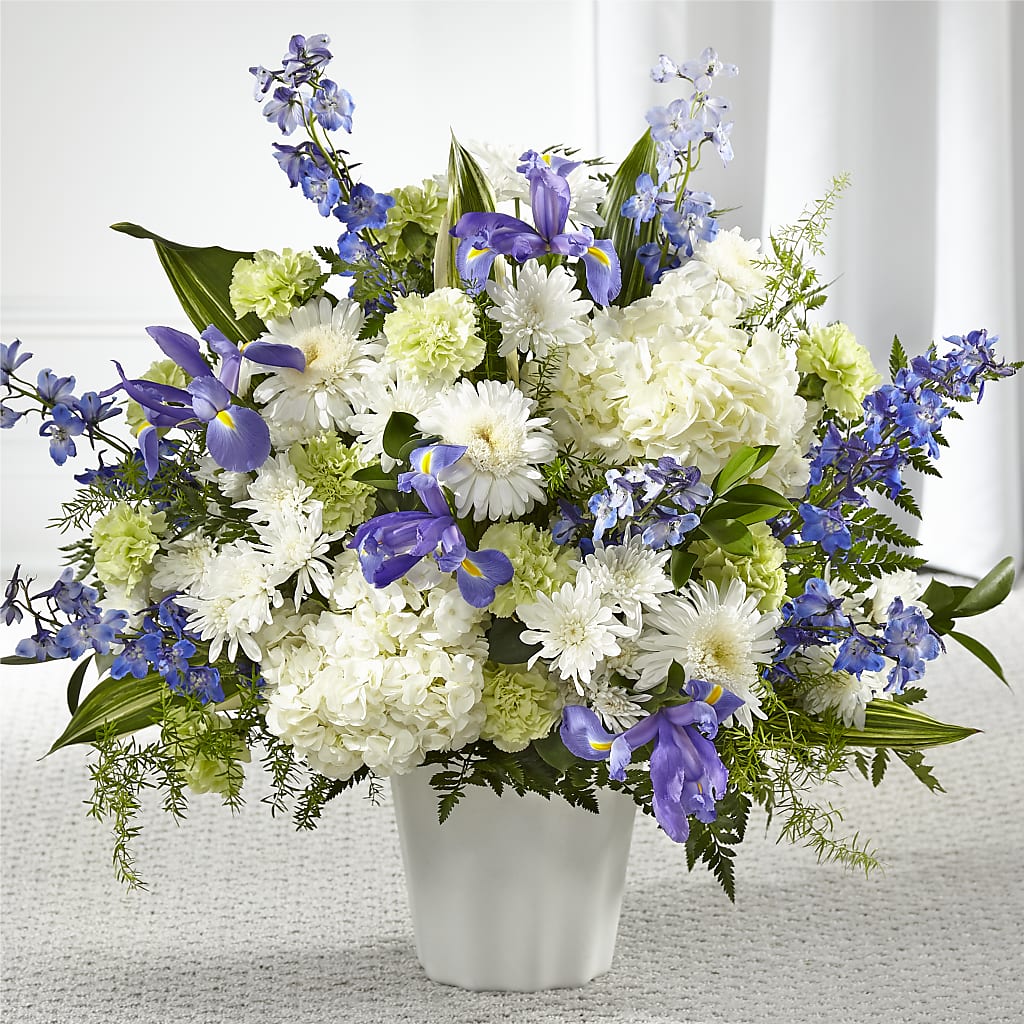 Soft Serenity Floor Basket – Militaryflorist.com, Tontitown AR