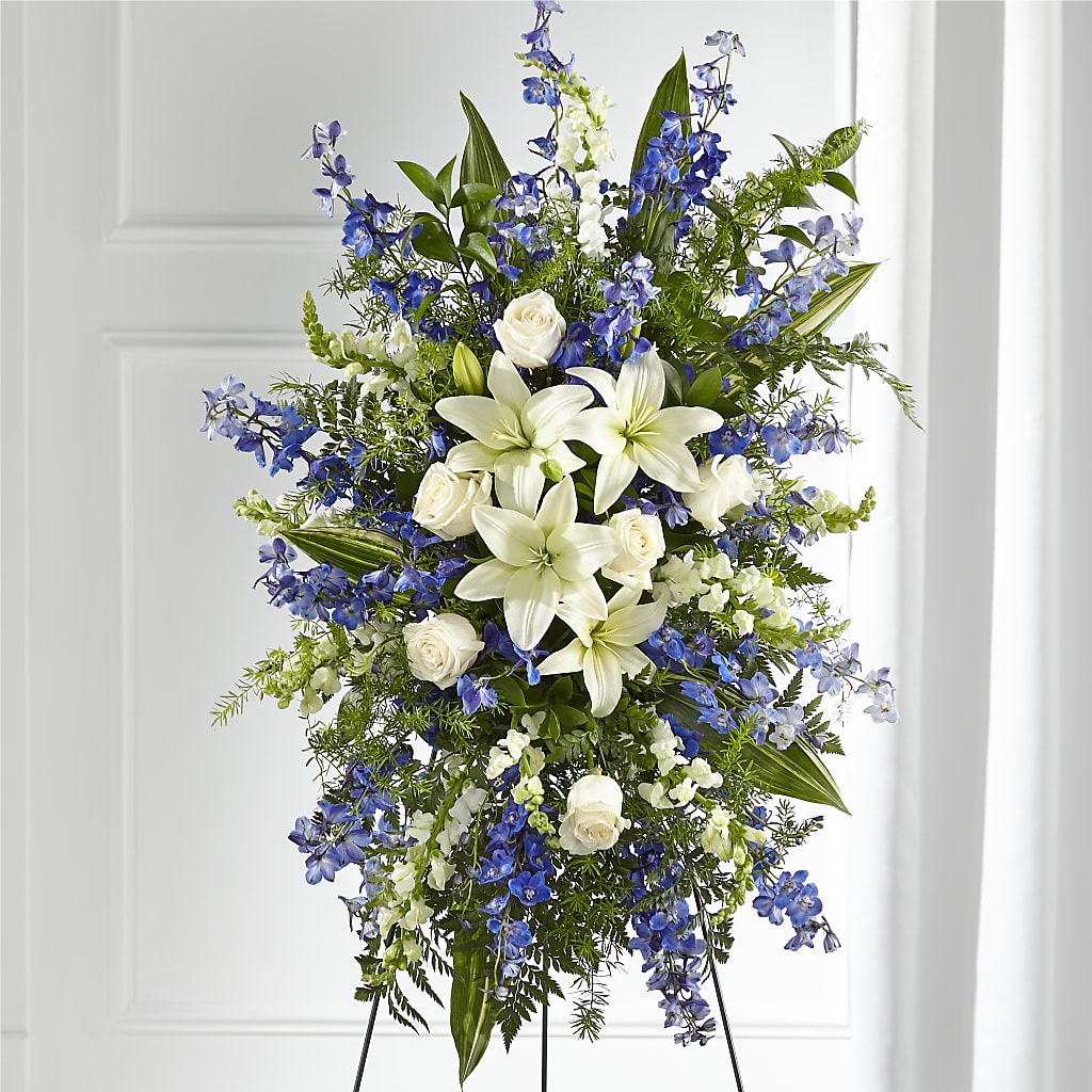 Faithful Friend Standing Spray – Militaryflorist.com, Tontitown AR
