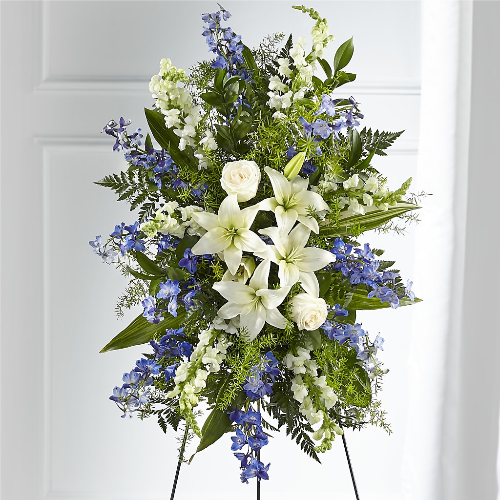 Faithful Friend Standing Spray – Militaryflorist.com, Tontitown AR