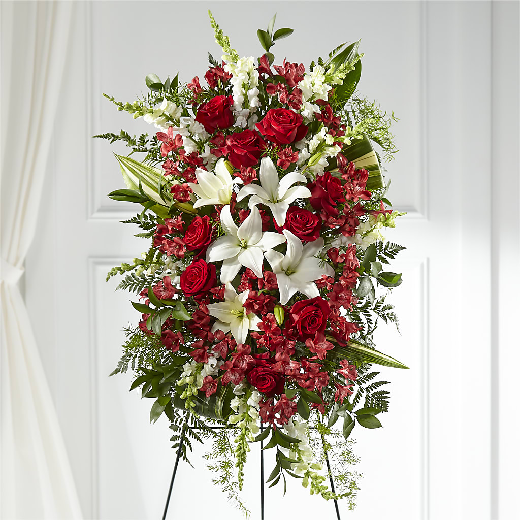 Everlasting Memory Standing Spray – Militaryflorist.com, Tontitown AR