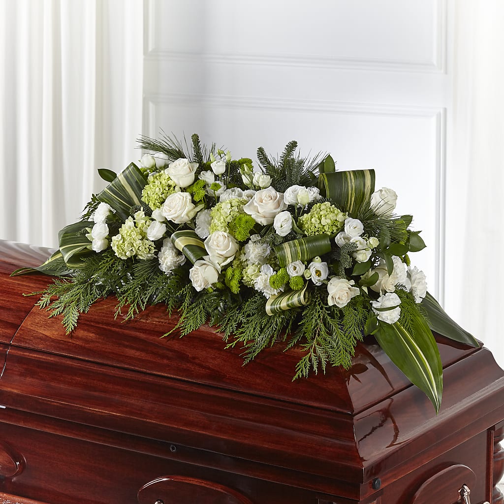 Hopeful Gesture Casket Spray – Militaryflorist.com, Tontitown AR