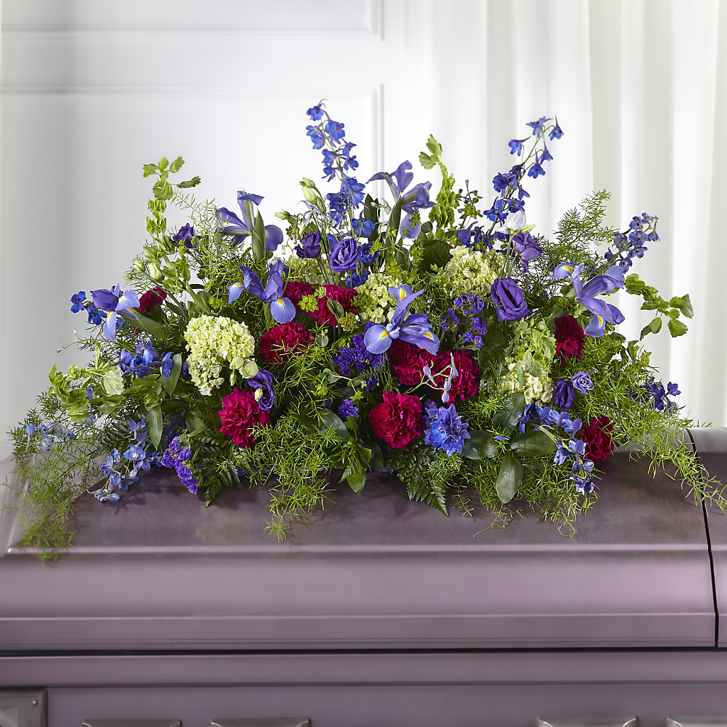 Always Treasured Casket Spray – Militaryflorist.com, Tontitown AR