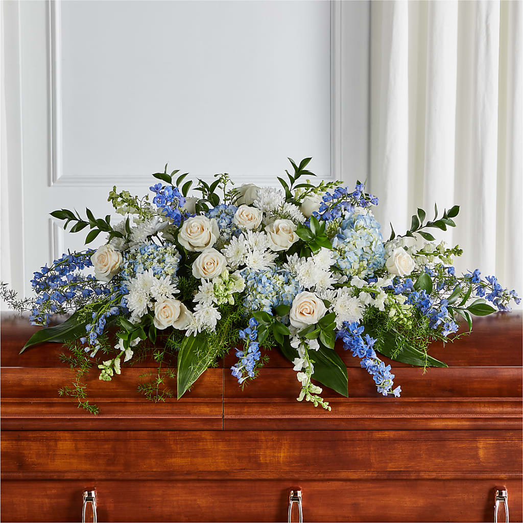 Timeless Essence Casket Spray – Militaryflorist.com, Tontitown AR