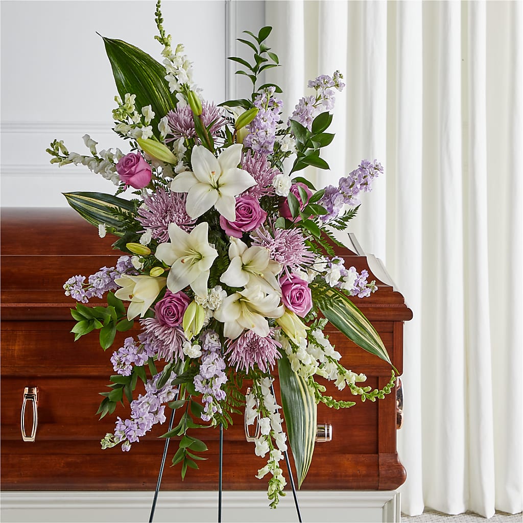 Grateful Hearts Standing Spray – Militaryflorist.com, Tontitown AR