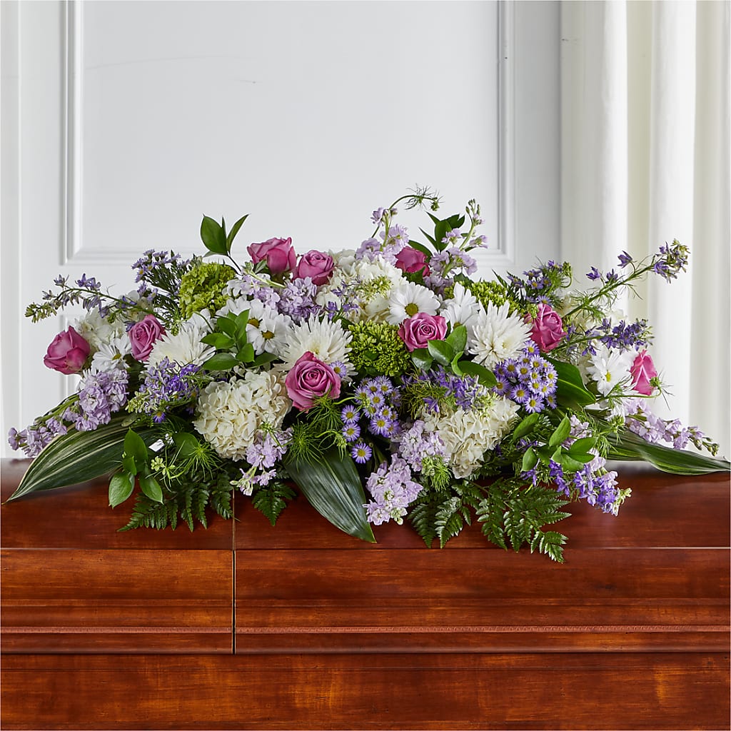 Meadows of Serenity Casket Spray – Militaryflorist.com, Tontitown AR