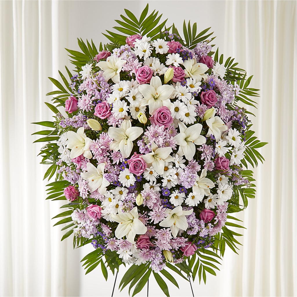 Surrounded by Love Standing Spray – Militaryflorist.com, Tontitown AR