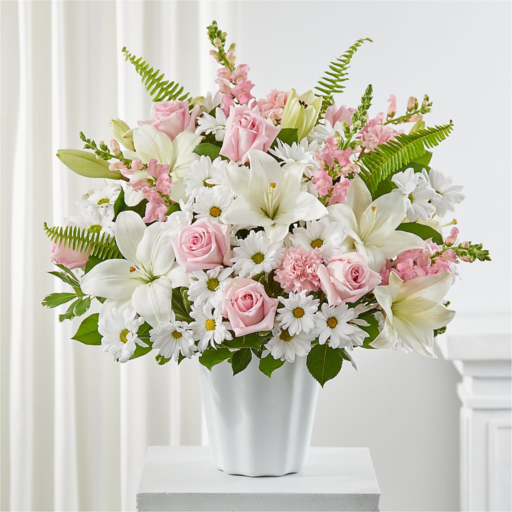 Soft Touch Tabletop Basket – Militaryflorist.com, Tontitown AR