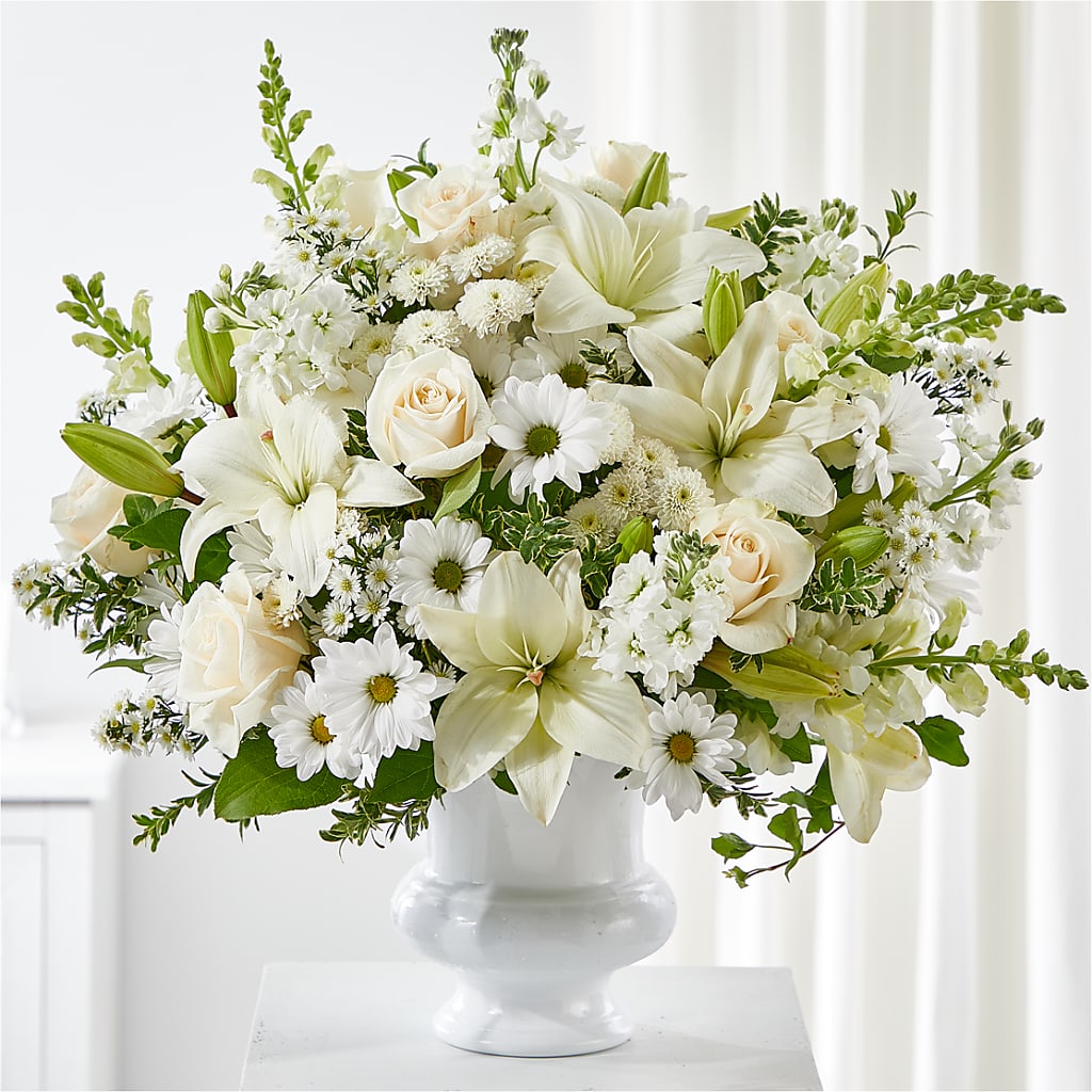 Uplifting Urn Arrangement – Militaryflorist.com, Tontitown AR