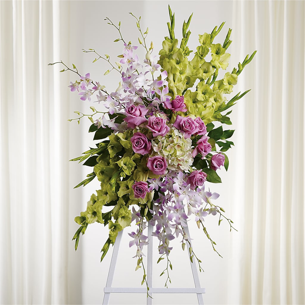 Lasting Legacy Standing Spray – Militaryflorist.com, Tontitown AR