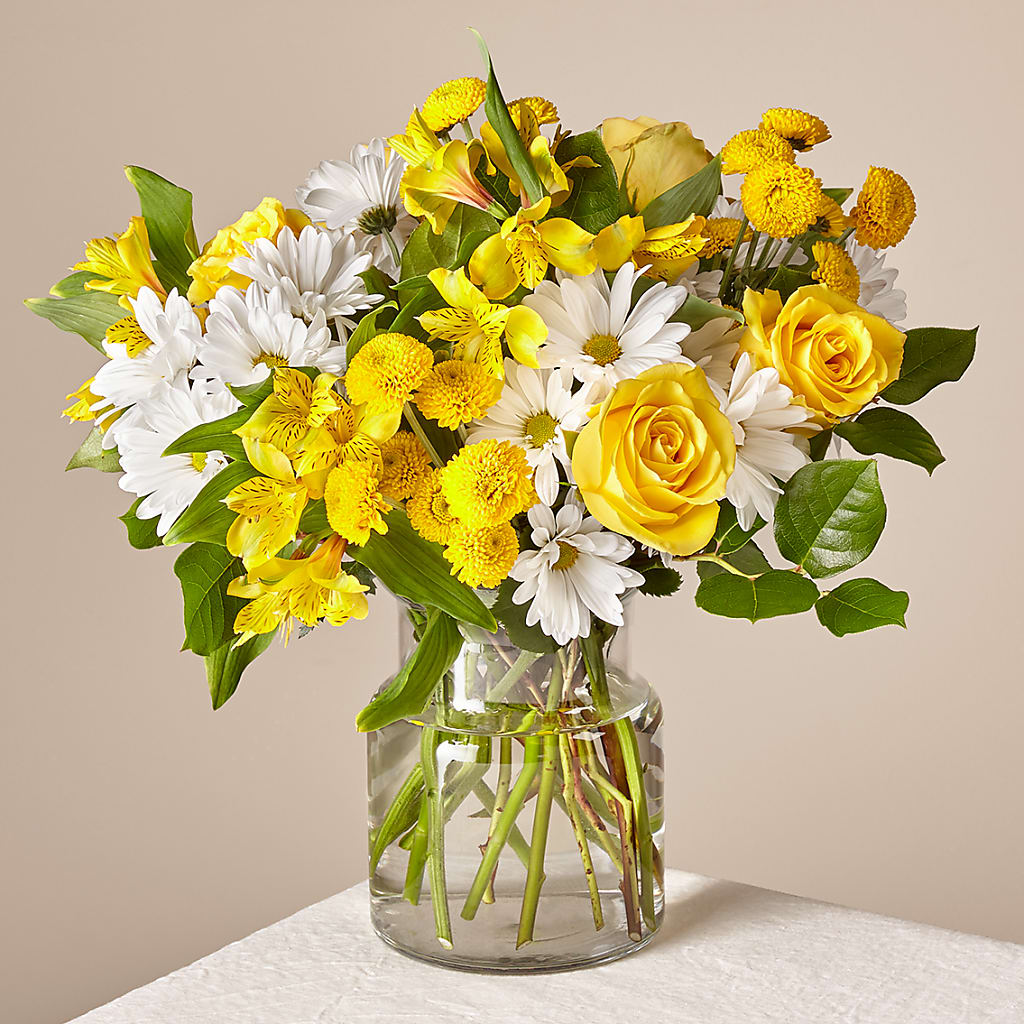 Sunny Sentiments Bouquet – Militaryflorist.com, Tontitown AR