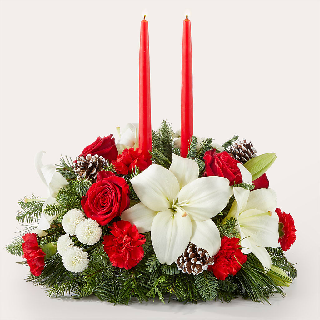 Seasonal Festivities Centerpiece – Militaryflorist.com, Tontitown AR