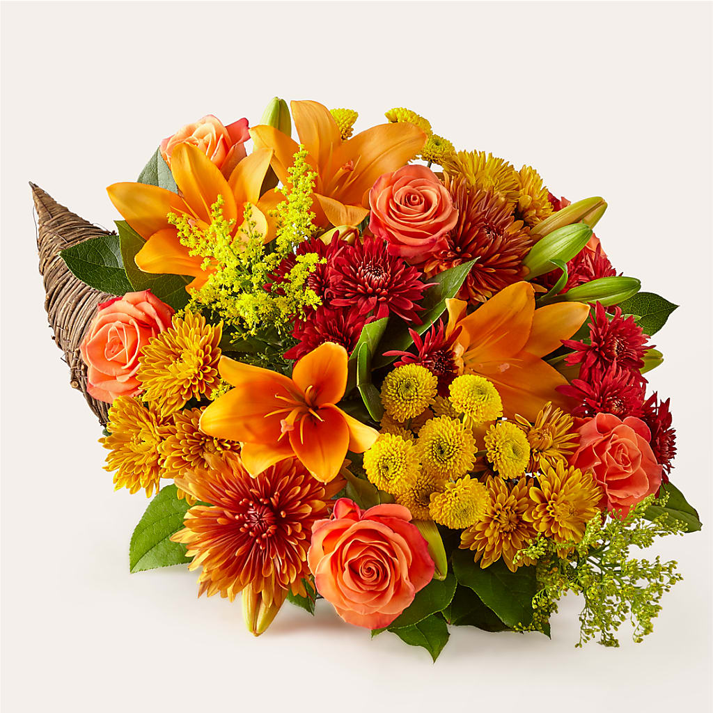 Feast of Color Cornucopia – Militaryflorist.com, Tontitown AR