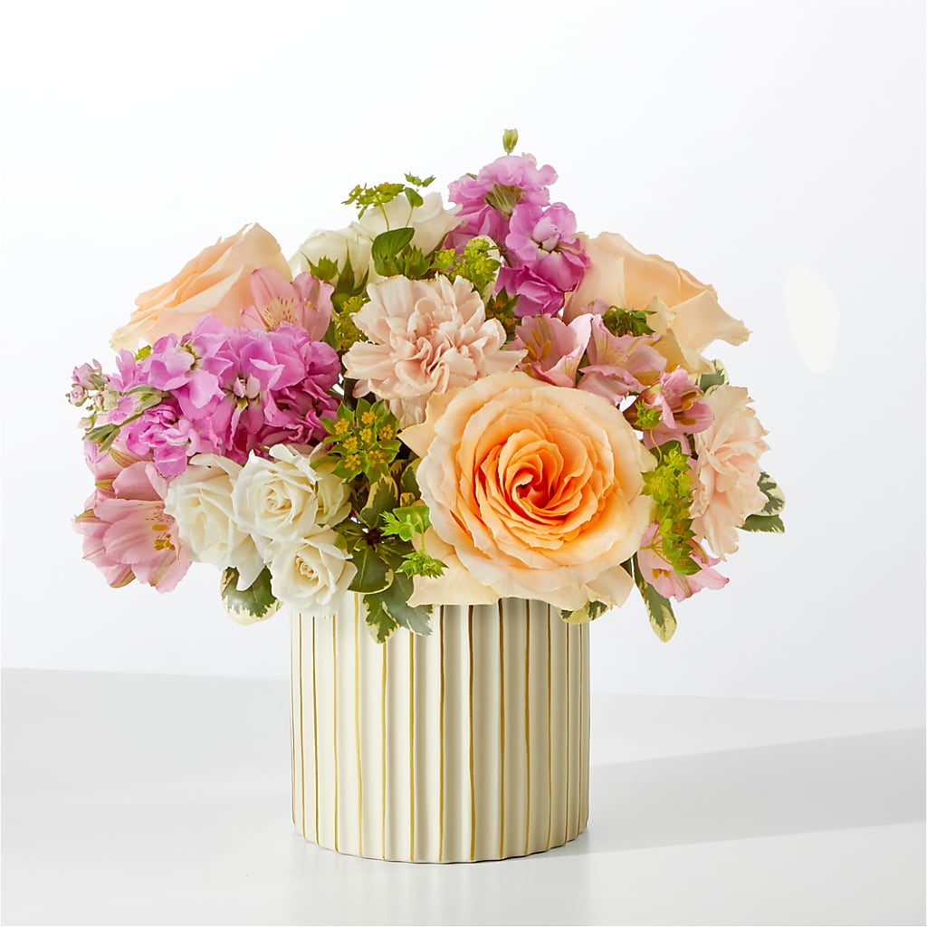 Paradise Bouquet with Ivory Vase – Militaryflorist.com, Tontitown AR